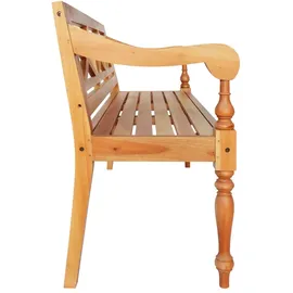vidaXL Batavia-Bank Hellbraun 123 cm Massivholz Mahagoni