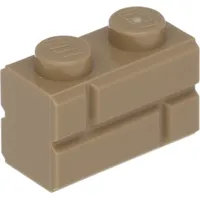 50 Stück LEGO, Teile Nr. 98283 in Dunkel Beige (Dark Tan)