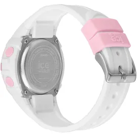 ICE-Watch Ice Digit Explorer 36 mm Silikongehäuse Weiß Silikonarmband Pink S