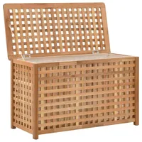 vidaXL Wäschetruhe 77,5×37,5×46,5 cm Walnuss Massivholz