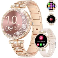 Smartwatch Damen Frauen mit Telefonfunktion Armbanduhr Sportuhr Fitnessuhr