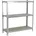 Simonrack Schwerlastregal Metall 100x100x40 cm Silber 3 Böden