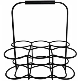 BLOMUS Flaschenkorb WIRES BLACK für 6 Flaschen Edelstahl schwarz