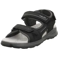 Superfit Criss Cross Sandale, Schwarz Hellgrau 0010, 41 EU