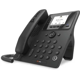 Plantronics Poly CCX 350 Microsoft Teams integriertes IP-Telefon (Plantronics + Polycom) – blockiert Hintergrundgeräusche – traditionelles Zifferblatt-Erlebnis – Freisprechfunktion – Microsoft Teams Zertifiziert