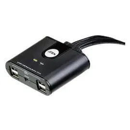 ATEN 4 Port USB 2.0-Umschalter Schwarz
