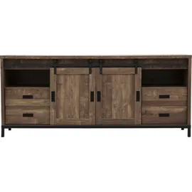 omg design Sideboard Stanley 220 x 95 x 45 cm Braun