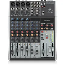 Behringer XENYX 1204USB Premium 12-Input 2/2-Bus Mixer mit XENYX Mic Preamps und Compressors, British EQ und USB/Audio Interface