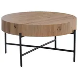 Stolkom Couchtisch Antonia Schwarz Eiche 42 x 80 cm