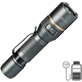 LED's Work 700363 Akku LED-Taschenlampe 450 Lumen Zoom Dimmbar IPX7