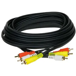  A/V Kabel 5 m / 3 Stecker rot-weiß-gelb 