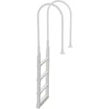 4-stufige Poolleiter, doppelte Handläufe, robuste, rutschfeste Stufen, 136 kg Tragkraft, für 122–137 cm große eingebaute und oberirdische Pools