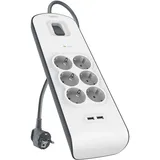 Belkin Steckdosenleiste 6-fach 2 m Weiß