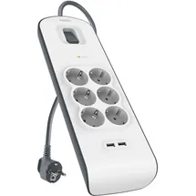 Belkin Steckdosenleiste 6-fach 2 m Weiß