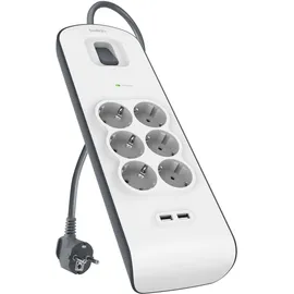 Belkin Steckdosenleiste 6-fach 2 m Weiß