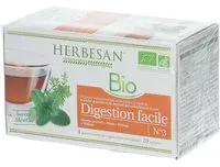 Herbesan® infusion Digestion facile bio Sachet(S) Filtre(S) 20 pc(s)