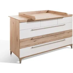 Paidi Wickelaufsatz Remo Holzoptik Eiche Bordeaux