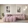 altdecor Ecksofa, Rosa, Textil, 5-Sitzer, L-Form, Ottomane links, 242x190 cm, Wohnzimmer, Sofas - Couches, Wohnlandschaften, Ecksofas