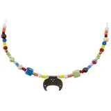 Vehi Mercatus Burgfräulein-Kostüm Wikinger Fibelkette Bunt blau|gelb|grün|rot