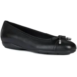 GEOX Annytah D Geschlossene Ballerinas, Schwarz, 41 EU