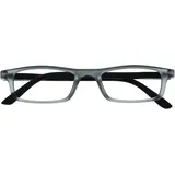 The Reading Glasses Company Die Lesebrille Unternehmen Matt Grau Schwarz Leicht Leser Designer Stil Herren Damen Federscharniere R17-7 +1,00