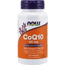 NOW Foods Coenzym Q10 mit Omega-3 Kapseln 60 St.