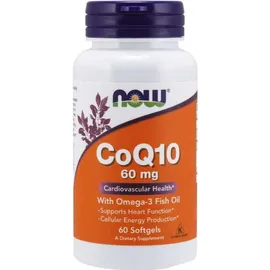 NOW Foods Coenzym Q10 mit Omega-3 Kapseln 60 St.