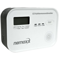 NEMAXX »CO Melder Kohlenmonoxidmelder 85dB Alarm, Gasmelder nach DIN EN50291« Rauchmelder