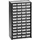 TRESTON Kleinteilemagazin Polypropylen 550 x 310 x 180 mm schwarz 48 Schubladen