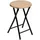 5five simply smart Klapphocker mit natürlichem Holzeffekt 0 x 0 x 0 cm Beige