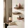 KADIMA DESIGN Wandregal 3er Set Hängeregal onesize beige