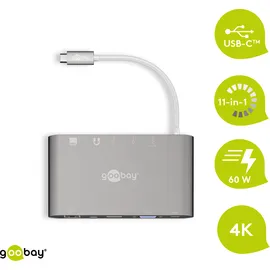 goobay USB-C Multiport-Adapter, USB-C 3.0 [Stecker] (62113)