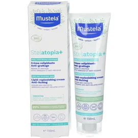Mustela Bébé-Enfant Stelatopia+ Relipidierende Anti-Scratch Creme Sehr Trockene Atopische Bio 150ml
