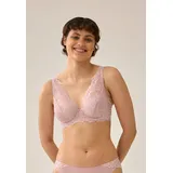NATURANA Bügel-BH "The Friday", Damen, Gr. 75, Cup D, pink (pink rose), Obermaterial: 89% Polyamid, 11% Elasthan. Futter: 92% Polyamid, 8% Elasthan, leicht transparent, unifarben, sehr bequem, BHs Bügel-BH, mit Bügel, mit Spitze, breite Träger, feminin, bequem