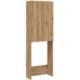 vidaXL Artisan-Eiche Waschmaschinenschrank 64 x 25,5 x 190 cm Braun Holz