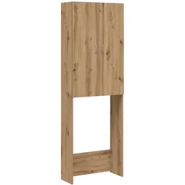 vidaXL Artisan-Eiche Waschmaschinenschrank 64 x 25,5 x 190 cm Braun Holz