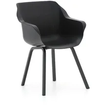 Hartman Gartenstuhl Sophie Element Gartensessel 59 x 62 x 84 cm schwarz 1 Stück