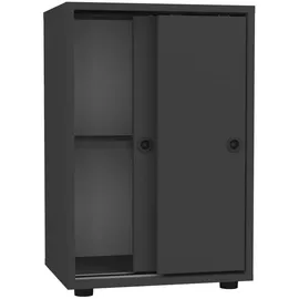 VCM Ulas Büroschrank 49,0 x 38,0 x 74,0 cm schwarz
