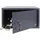 HMF 49204-11 Safe Tresor mit Schlüssel, Möbeltresor passend für Laptop und Ordner 45 x 25 x 36,5 cm Anthrazit