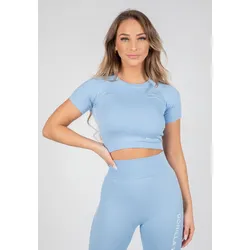 Selah Nahtlos Crop-Top ight Blau /L BLAU M/L