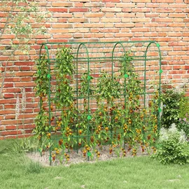 Outsunny Rankgitter mit Netz 43 x 182 x 183 cm Grün