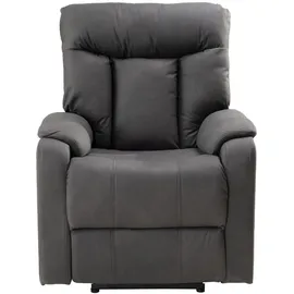 Femo Fernsehsessel FM-3215 Mikrofaser 79 x 100 x 93 cm Anthrazit elektrisch