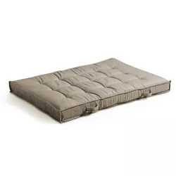 Oviala Business Kissen für gesteppte Palette taupe 120 x 80cm