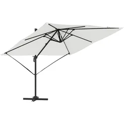 vidaXL Cantilever Roma Sonnenschirm in Sand 286x285x265 cm aus Aluminium