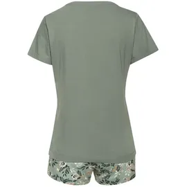 vivance dreams by lascana Shorty Pyjama grün geblümt 36-38