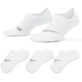 Nike Everyday Plus Lightweight Trainings-Footie-Socken Damen White/Wolf Grey 34-38
