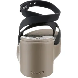 Crocs Brooklyn Ankle Strap Wedge Sandalen Black / Mushroom 41-42