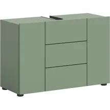 WELLTIME Waschbeckenunterschrank BIEL 82 x 56 cm Grün/Schwarz