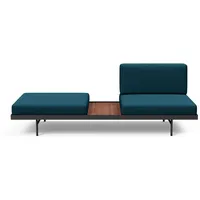 Innovation Living Schlafsofa Puri Walnuss Stoff Navy Blue