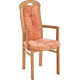 Home affaire Armlehnstuhl ALEX, Stuhl,Armlehnstuhl, Stuhl, Armlehnstuhl, Ausführung mit und ohne wasserabweisender Stoff beige|orange